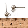 201 Stainless Steel Stud Earring Findings STAS-R156-01P-06-2