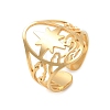 304 Stainless Steel Cuff Open Rings for Women RJEW-F218-01G-4