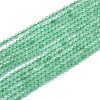 Natural Dyed & Heated Green Onyx Agate Beads Strands X-G-G792-41-1