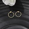 Brass Ball Captive Bead Nose Ring AJEW-G075-01G-01-3