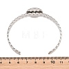 304 Stainless Steel Leaf Cuff Bangle Making LS-STAS-F366-10C-P-2