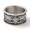 Viking Odins Raven Norse Wolf Finger Rings RJEW-U005-01E-AS-2