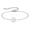 Religion 304 Stainless Steel Saint Francis of Assisi Medal Charm Bracelets WG1F26A-01-1