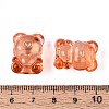 Baking Paint Transparent Glass Beads DGLA-N018-02H-4