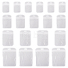  100Pcs 4 Styles Transparent Plastic Zip Lock Bags OPP-TA0001-03-10