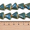 Glazed Porcelain Triangle Beads Strands PORC-B002-01-02-3