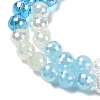 Electroplate Glass Beads Strands EGLA-D300-06-6mm-17-3