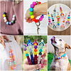 45Pcs 3 Colors Round Silicone Focal Beads SIL-TAD0001-01B-7