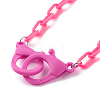 Personalized Opaque Acrylic Cable Chain Necklaces NJEW-JN03432-06-2