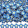 100Pcs Handmade Polymer Clay 3D Flower Plumeria Beads CLAY-SC0002-48A-1