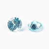 Cubic Zirconia Pointed Back Cabochons ZIRC-WH0001-B04-2