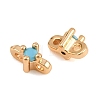 SHEGRACE Brass Micro Pave Cubic Zirconia Connector Charms XGRQ5K404-833G-B-3