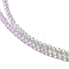 Transparent Gradient Color Glass Beads Strands GLAA-H021-01A-02-3