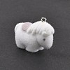 Flocky Resin Pendants FIND-A061-02E-3