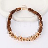 Resin & CCB Plastic & Alloy Beaded Necklaces FS-WG89AB9-03-1