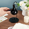 Ceramic Teardrop Candle Holder Oil Burner with Iron Rack DJEW-WH0015-116B-3