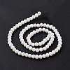 Electroplate Opaque Solid Color Glass Beads Strands LS-EGLA-A034-P10mm-L17-3