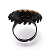 Adjustable Alloy & Iron Bezel Cup Ring Base with Rotatable Tray MAK-T012-11AB-3