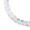 Electroplate Glass Beads Strands EGLA-N008-017-D03-3