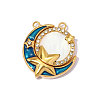 304 Stainless Steel Enamel Pendants STAS-OY014-65G-1
