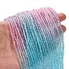 Transparent Painted Glass Beads Strands X1-DGLA-A034-T2mm-A22-2