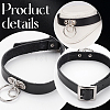 2Pcs Punk Rock Style Cowhide Leather Choker Necklaces NJEW-CL0001-40-6