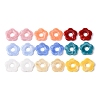 1Pair Opaque Resin Beads RESI-H034-18-1