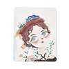 Rectangle Girl Print Paper Earring Necklace Display Card CDIS-M007-02D-1