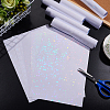 20Sheets 5 Style OPP Plastic Transparent Holographic Lamination Sheets DIY-AR0002-19-5