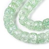 Crackle Transparent Glass Beads Strands GLAA-N069-03A-04-3