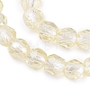 Transparent Glass Beads Strands EGLA-N028-01A-A09-4