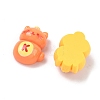 Cat Shaped Theme Opaque Resin Cabochons RESI-F067-01-2