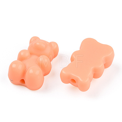 Opaque Acrylic Beads SACR-T351-004G-1