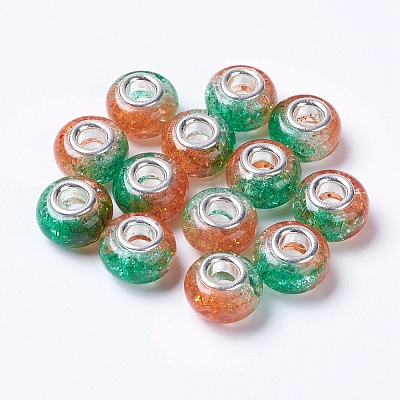 Two Tone Resin European Beads RPDL-K002-C08-1