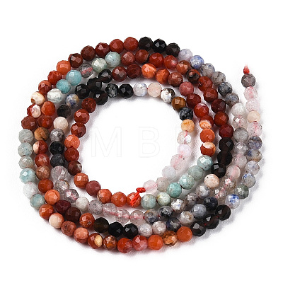 Natural & Synthetic Mixed Gemstone Beads Strands G-D080-A01-03-26-1