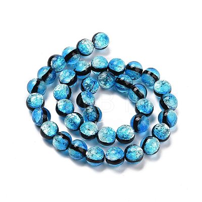 Handmade Silver Foil Glass Beads LAMP-A001-G03-10mm-1