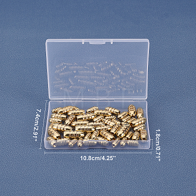 Brass Grooved Bullet Shape Weights Fishing Sinkers KK-FH0001-40G-1