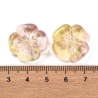 225Pcs Two Tone Transparent Acrylic Beads MACR-K359-26B-1