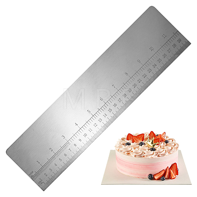 Rectangle Stainless Steel Cream Scraper TOOL-WH0165-72B-1
