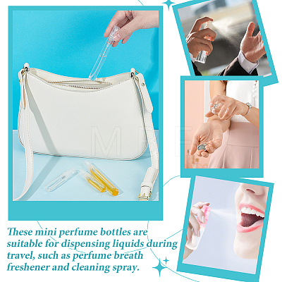 100Pcs 2 Styles Glass Refillable Perfume Bottle AJEW-OC0015-73-1