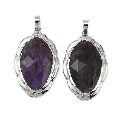 Natural & Synthetic Mixed Stone Faceted Pendants G-D102-02P-1