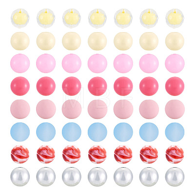 80Pcs 8 Styles Mixed Styles Acrylic Beads OACR-TA0005-11-1