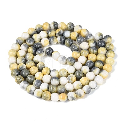 Opaque Ombre Effect Dyed Glass Beads Strands GLAA-Q106-04A-04-1