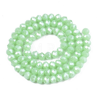 Electroplate Glass Beads Strands EGLA-A034-J8mm-A05-1