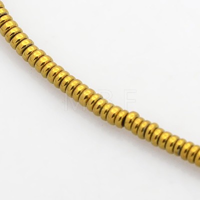 Electroplate Non-magnetic Synthetic Hematite Beads Strands G-J216D-06-1
