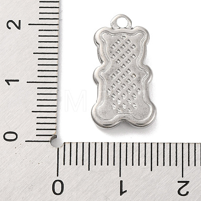 304 Stainless Steel Pendants STAS-M072-02P-1