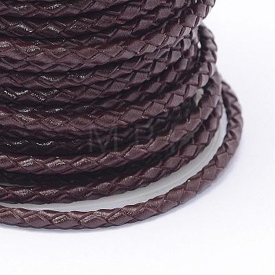 Braided Cowhide Leather Cord NWIR-N005-01B-5mm-1