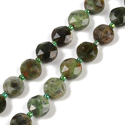 Natural Green Opal Beads Strands G-C116-A78-01-1