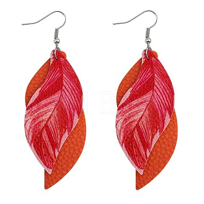 Imitation Leather Dangle Earrings FS-WG7D41A-10-1