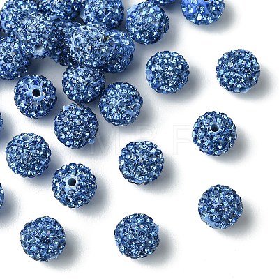 30Pcs Pave Disco Ball Beads RB-YW0001-14C-1